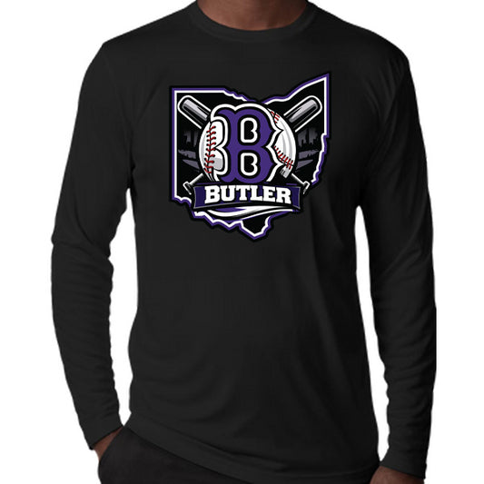 Butler Baseball - Black Dri-Fit Long Sleeve