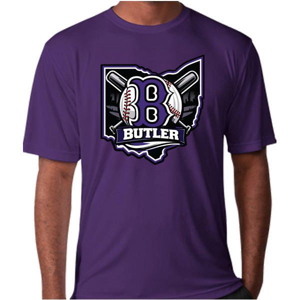 Butler Baseball Purple Dri-Fit T-Shirt
