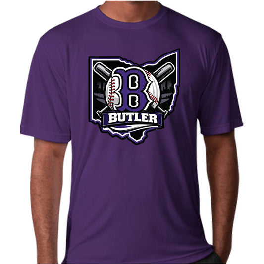 Butler Baseball Purple Dri-Fit T-Shirt